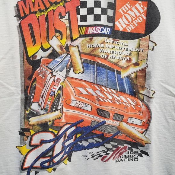 Vintage Tony Stewart HOME DEPOT MAKIN DUST AROUND THE TRACK t-shirt - Picture 2 of 7